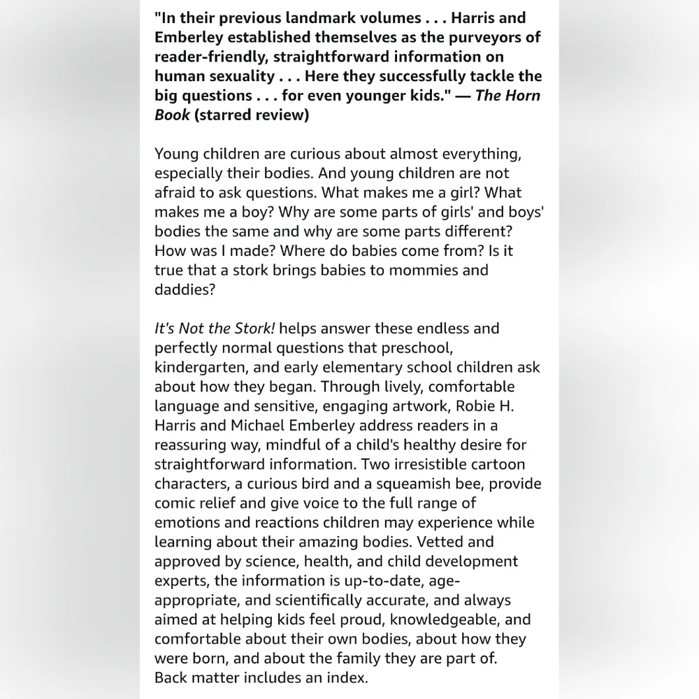 Early Sex Education Book Set for different ages